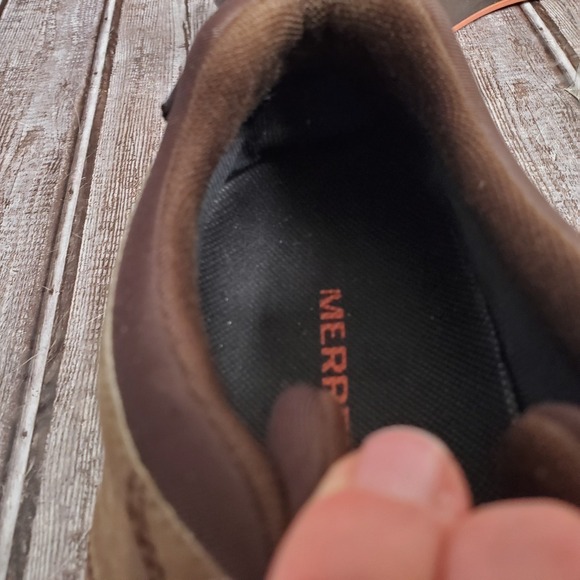 Women's Merrell J90608 Gore-Tex Waterproof Hiking Shoes Vibram Brown Size 10 - Picture 12 of 15
